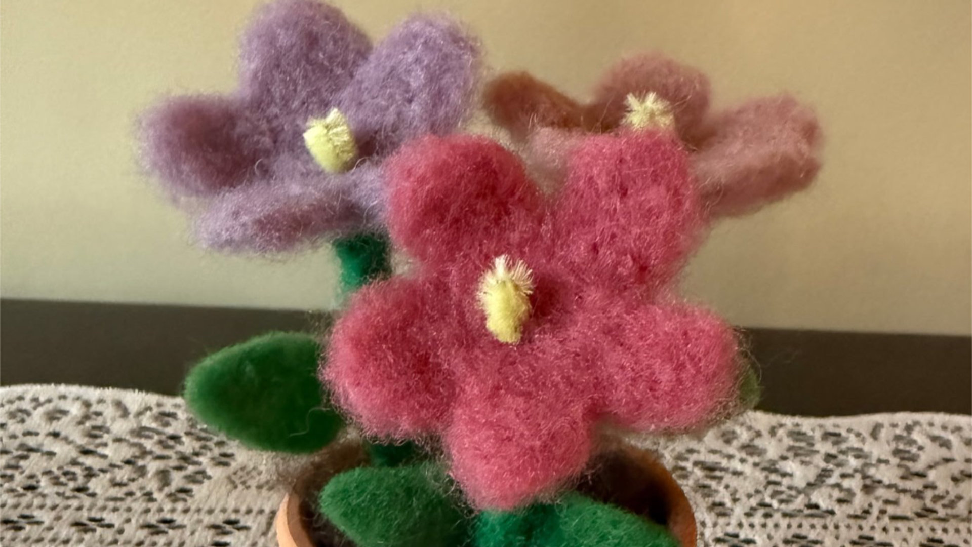 Needle felting class