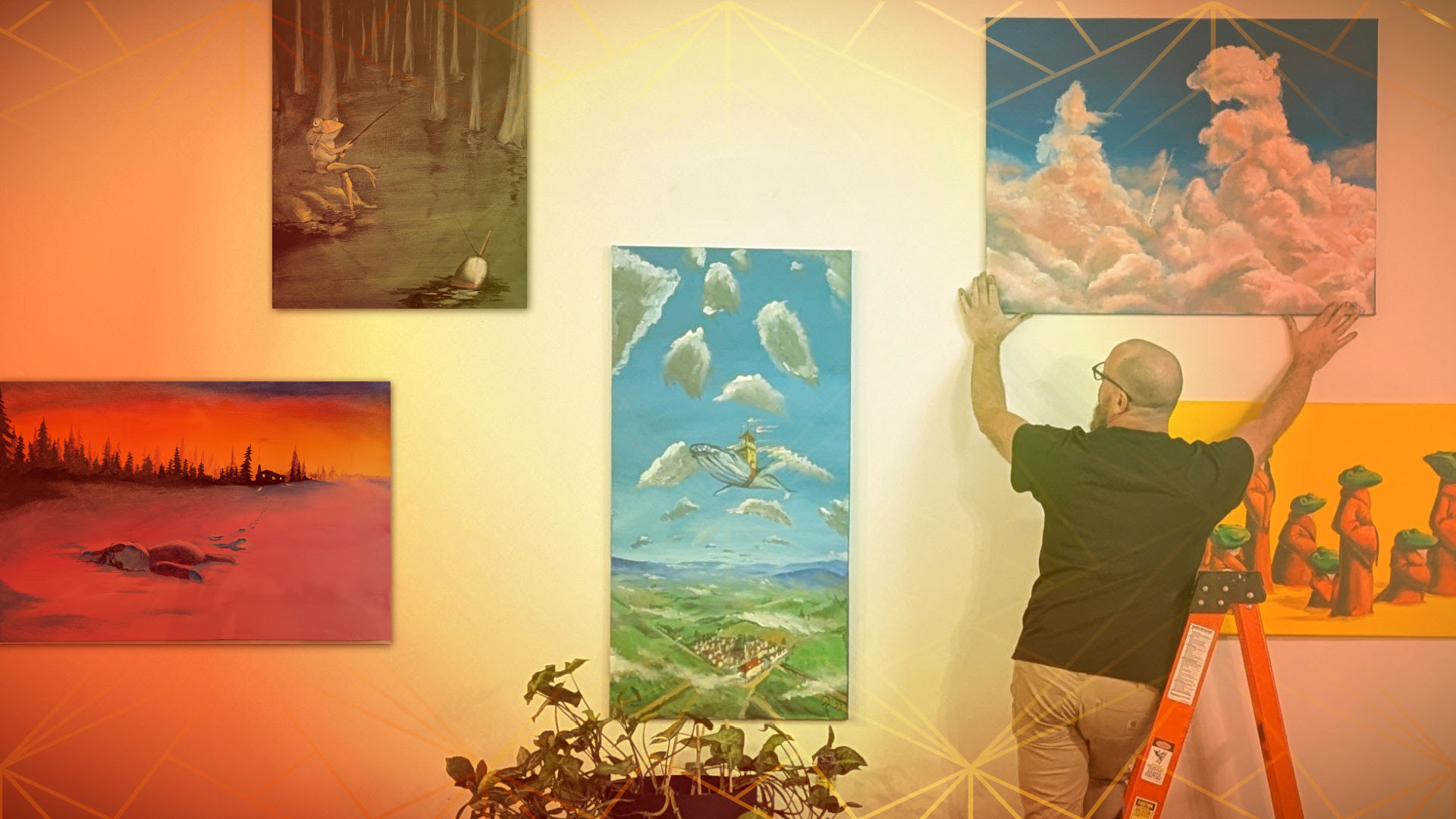 Live painting silent auction kick off